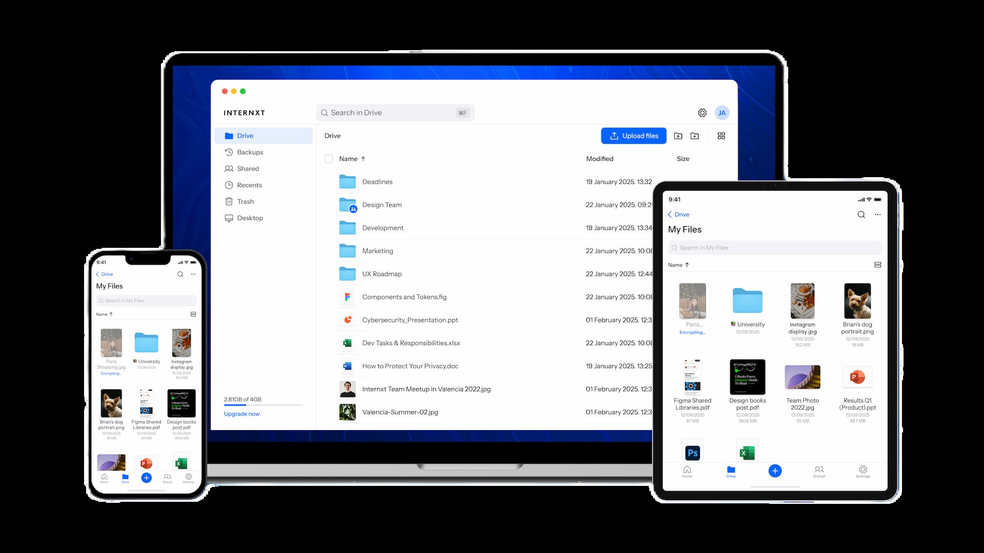 Internxt secure cloud storage